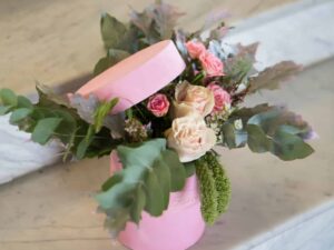 Caja especial con flor natural